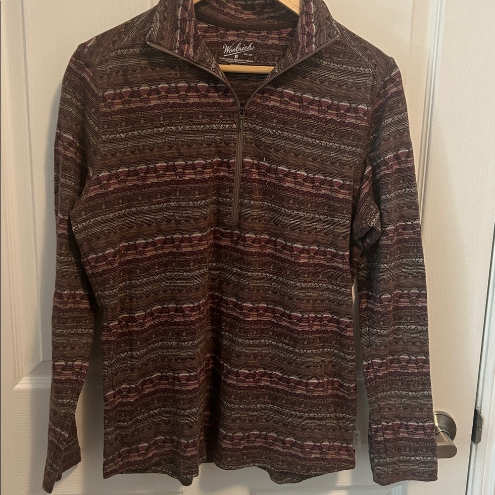 Woolrich Women's Pull‎ Over Sweater 1/4 zip small